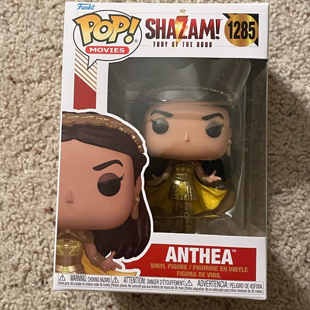 Funko Pop Anthea Figure with Gold and Black Outfit